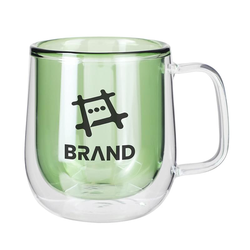 8.4 Oz. Double Walled Colored Glass Mug